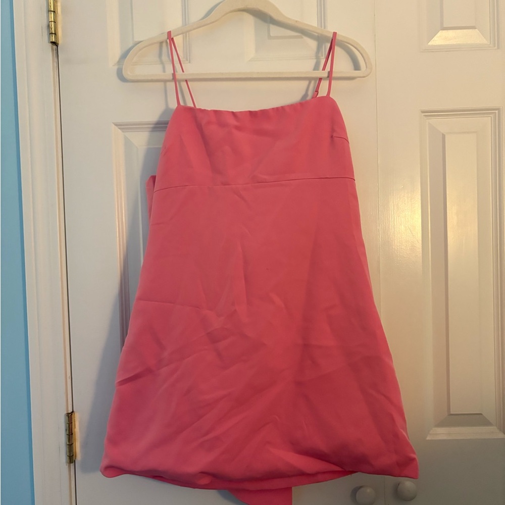 Vibrant Pink Spaghetti Strap Dress